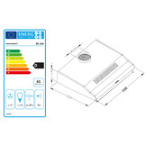 Onderbouw afzuigkap - 60 cm - Berdsen BE-10-A - INOX