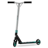 Stuntstep - zilver turquoise - max. 100 kg