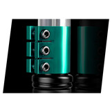 Stuntstep - zilver turquoise - max. 100 kg