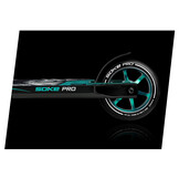 Stuntstep - zilver turquoise - max. 100 kg