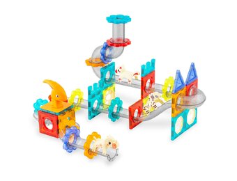 Magnetische bouwblokken - dinosaurus thema - kleurrijk