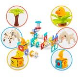 Magnetische bouwblokken - dinosaurus thema - kleurrijk