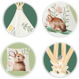 Speeltent tipi - beige - Nukido - 114×114×165 cm