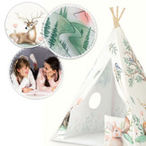 Speeltent tipi - beige - Nukido - 114×114×165 cm