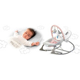 Wipstoeltje met trilfunctie - roze grijs - tot 9 kg max.