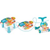 Loopwagen - met activiteitentafel - wit - 42x42x50,5 cm