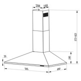 RVS afzuigkap - 60 cm - INOX RVS
