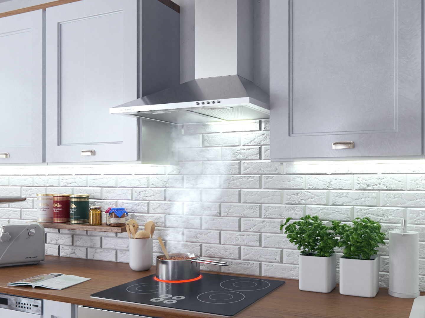 RVS afzuigkap - 60 cm - INOX RVS