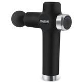 Massagepistool - 8 verwisselbare opzetstukken - zwart grijs