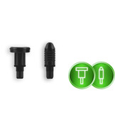 Massagepistool - 8 verwisselbare opzetstukken - zwart grijs