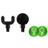 Massagepistool - 4 verwisselbare opzetstukken - zwart