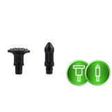 Massagepistool - 4 verwisselbare opzetstukken - zwart