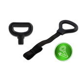 Massagepistool - 4 verwisselbare opzetstukken - zwart