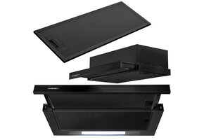 Onderbouw afzuigkap - 60 cm - zwart - Berdsen BE-60-LW