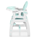 Multifunctionele kinderstoel - 5-in-1 - wit turquoise