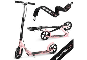 Opvouwbare step - roze zwart - stadsstep