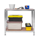 Metalen stellingkast - 180x90x40cm - grijs bruin