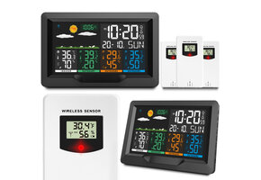Weerstation - zwart - groot display - BD-904