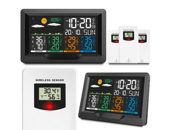 Weerstation - zwart - groot display - BD-904