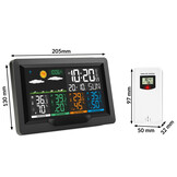 Weerstation - zwart - groot display - BD-904