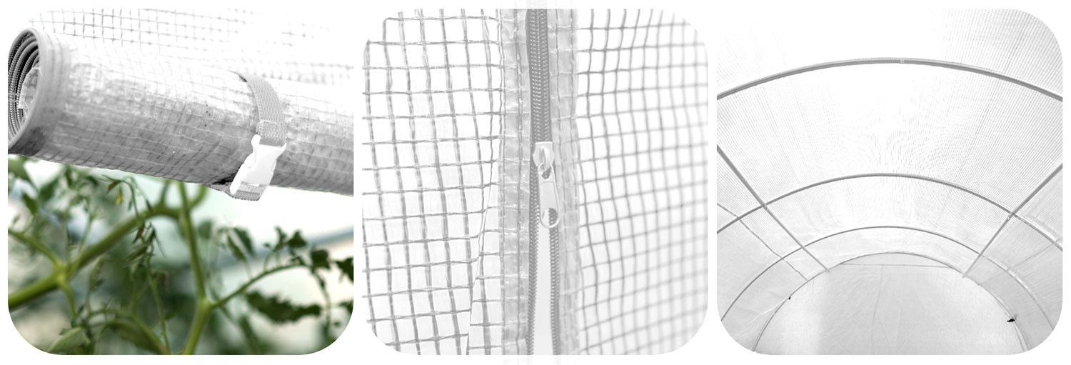 Tuinbouwfolie - 3x6m - wit - Plonos - 18m2