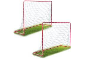 Voetbaldoel set - 2 stuks - 183x122x61cm