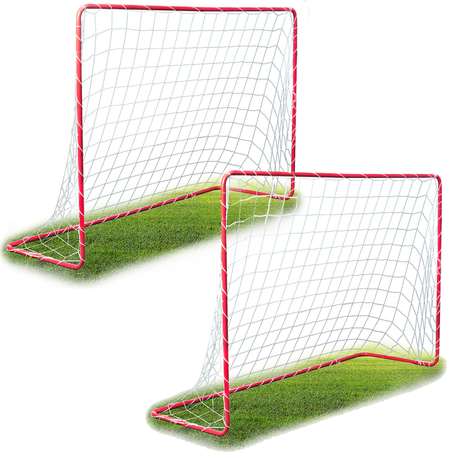 Voetbaldoel set - 2 stuks - 183x122x61cm