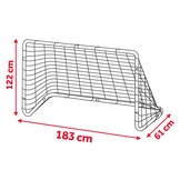 Voetbaldoel set - 2 stuks - 183x122x61cm