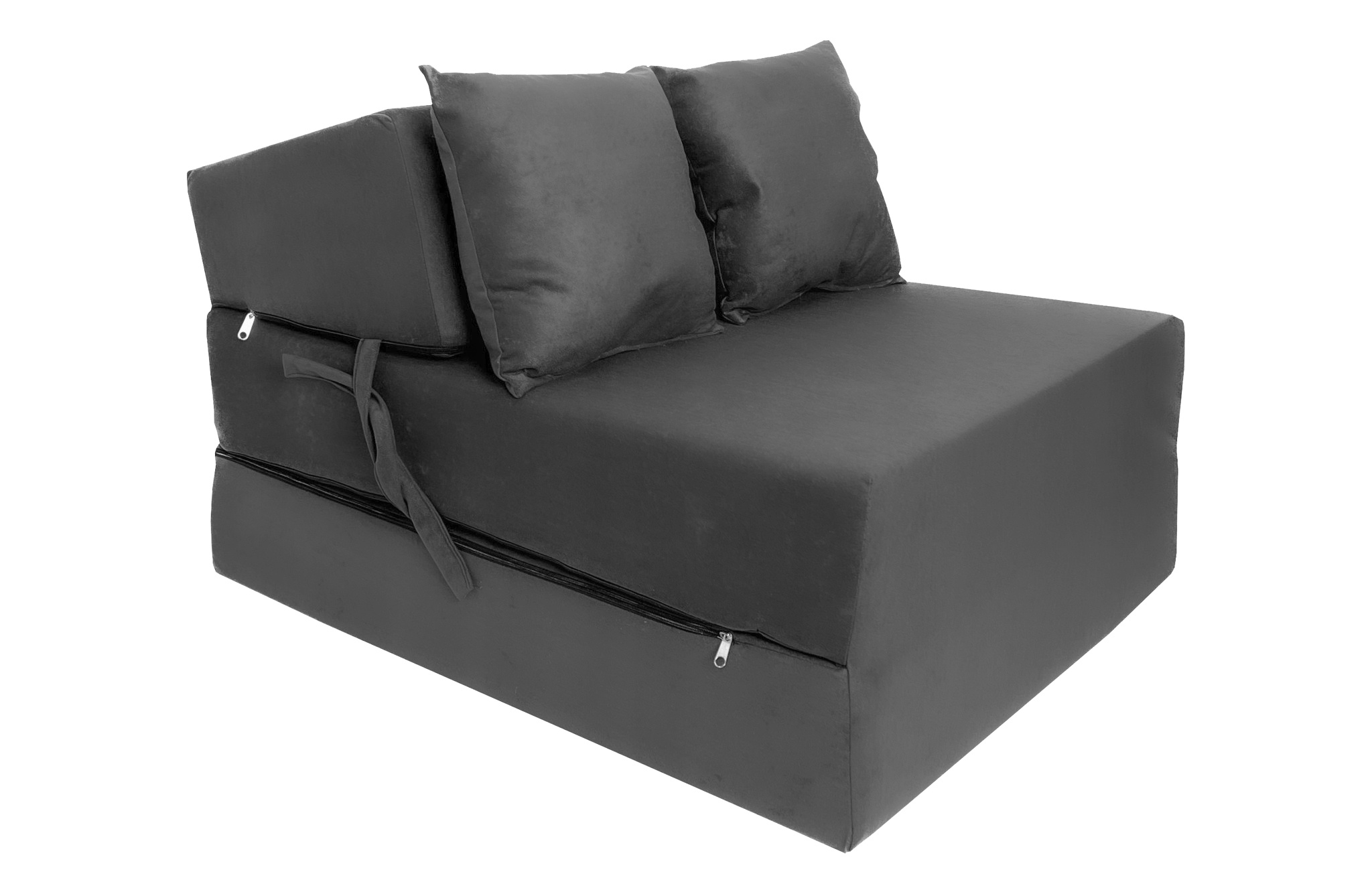Opvouwbaar matras - logeermatras - 200x70x15 cm - donkergrijs