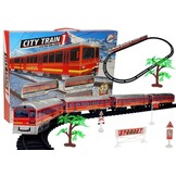 Speelgoedtreinset - op batterijen - 33 items