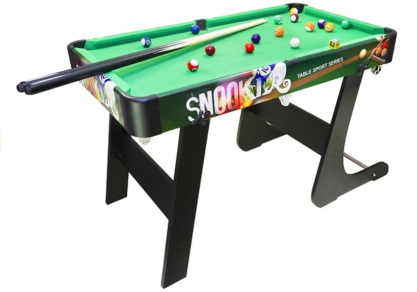 Opklapbare pooltafel - hout - incl. ballen