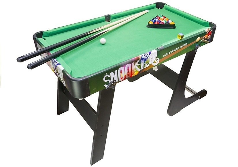 Opklapbare pooltafel - hout - incl. ballen