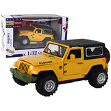 Speelgoed terreinwagen - geel - metaal - 1:32