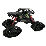 Rc rupsbanden auto - groen zwart - 4x4