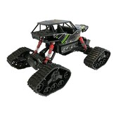 Rc rupsbanden auto - groen zwart - 4x4
