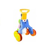 Loopwagen nijlpaard - met spiegel - rubberen wielen