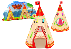 Kinderspeeltent tipi - crème - 105 cm x 160 cm