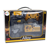 RC graafmachine speelgoed - geel - 1:14 - 14 kanalen