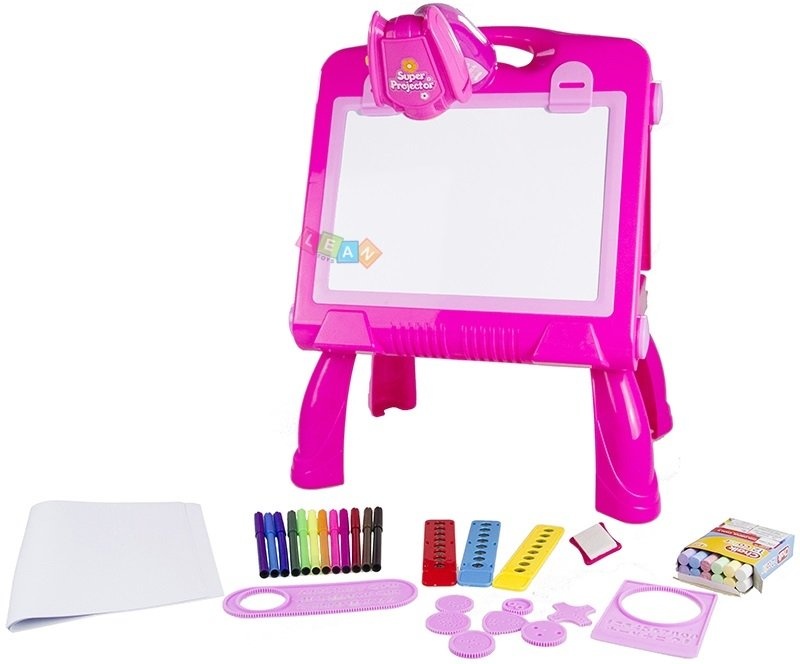 Krijtbord voor kinderen - met standaard & veel accessoires