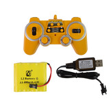 RC Mercedes Arocs kraanwagen - geel rood - schaal: 1:20