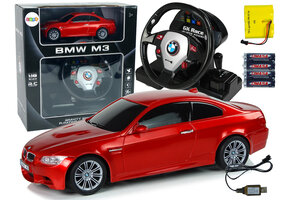 RC BMW M3 speelgoedauto - rood - 1:18 - licht geluid