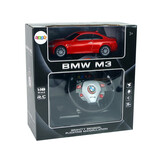 RC BMW M3 speelgoedauto - rood - 1:18 - licht geluid