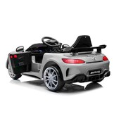 Mercedes GTR - elektrische kinderauto - zilver