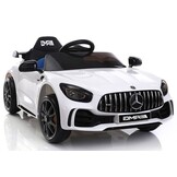 Kinderauto Mercedes GTR wit - elektrisch - 3 jaar +