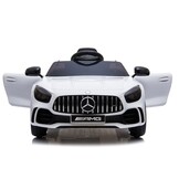 Kinderauto Mercedes GTR wit - elektrisch - 3 jaar +