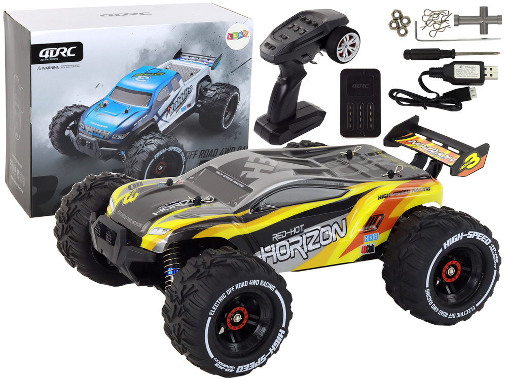 RC auto met 4-wielaandrijving - geel - 2.4G