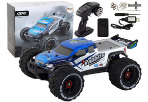 RC auto - 4wd terreinwagen - blauw - 2.4G - 30x23x9 cm