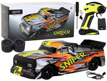 RC driftauto - oranje - 4x4 - snelheid 30km