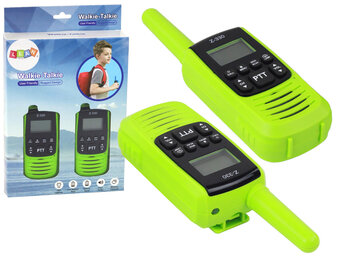 Groene walkietalkie - voor kinderen - 3km bereik