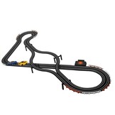 Racebaan - 2 auto's - 1:64 - geel blauw